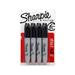 Sharpie Permanent Markers Chisel Tip Black 4 Count