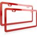 License Plate Frame Chrome License Plate Frames Universal Car License Plate Covers. Rust-Proof Weather-Proof Silver Stainless Steel License Plate Holder 2PCS