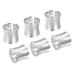Metal Napkin Rings, 6pcs Rose Open Napkin Ring Holder Set, Silver Tone - Silver Tone - 40mm