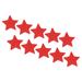 Reflective Stickers, 10 Pack 2.36 x 2.36 Inch Warning Star Reflector, Red
