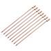 Metal Cocktail Picks 8Pcs, Reusable Cocktail Toothpick Cuboid Shape - Rose Gold - 11 cm/ 4.3 inches
