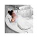 Dragonus Luxury 3D Mesh Bath Tub Spa Pillow Cushion Neck Back Support Bathtub Suction Cup