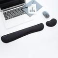 Gel Memory Foam Set Keyboard Wrist Rest Pad Mouse Wrist Cushion Support for Office Computer Laptop Mac Comfortable Lightweight for Easy Typing Pain Relief