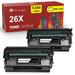 26X CF226X Toner for HP 26X CF226X Pro M402n M402dn M426 M402d M402dw Laser Jet MFP M426fdw M426fdn M402 M426dw Printer Ink (Black 2-Pack)