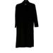 Gucci Dresses | Gucci Vintage 1970’s Wool Blend Button Neck Back Pleated Hem Dress 40 | Color: Black | Size: 8
