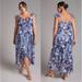 Anthropologie Dresses | Anthropologie Hutch Ruffled Maxi Dress | Color: Blue/White | Size: Various