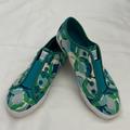 Coach Shoes | Coach Slip On 7 1/2 | Color: Blue/Green | Size: 7.5