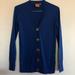 Tory Burch Sweaters | Awesome Tory Burch Blue Cardigan Sweater Small Big Buttons Simone | Color: Blue | Size: S