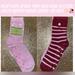 Kate Spade Accessories | New! Kate Spade Pink/Red Star Glitter/Fuzzy Grippy Socks 2pack-So Soft | Color: Pink/Red | Size: Os