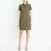 J. Crew Dresses | J. Crew Factory Military Fatigue Shirt Dress Army Green Style F4527 Size Xs | Color: Green | Size: Xs