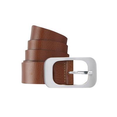 Ledergürtel BERND GÖTZ, Damen, Gr. 95, braun (cognac), Leder, unifarben, casual,modisch,klassisch,elegant, Gürtel, mit flächiger Schließe Image