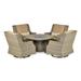 Rome Platinum 5-Piece Fire Chat Set (Canvas Heather Beige)