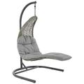 Ergode Landscape Hanging Chaise Lounge Outdoor Patio Swing Chair - Light Gray Gray