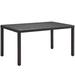 Ergode Convene 59 Outdoor Patio Dining Table - Espresso