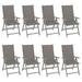 vidaXL Outdoor Recliner Chairs Patio Chair with Cushions Solid Wood Acacia