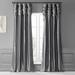 Exclusive Fabrics Single Ruched Faux Solid Taffeta Curtain (1 Panel) Platinum 50 X 108 108 Inches