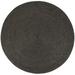 Vipanth Exports Round Jute Rug Black Area Rug For Home Decor ( 4x4 Feet)
