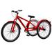 MOPHOTO 24 Single Speed Tricycle Low Frame Cruise Tricycle with large basket for seniors men women exercise Bicycle