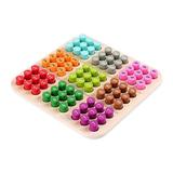 Wooden Sudoku Puzzles Board Game with Number Thinking Brain Teaser Desktop Game Math Colorful Mini Traditional Educational