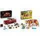 LEGO 10290 Icons Pickup, Bauset für Erwachsene, Sammlermodell & 31129 Creator Majestätischer Tiger, Panda oder Fisch, 3-in-1 Tierfiguren-Set, Konstruktionsspielzeug mit Tieren