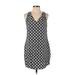 Old Navy Casual Dress - Shift: Black Argyle Dresses - Women's Size Small