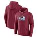 Men's Fanatics Branded Burgundy Colorado Avalanche Primary Logo Pullover Hoodie