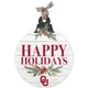 Oklahoma Sooners 20'' x 24'' Happy Holidays Ornament Sign