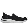 Skechers Men's Slip-ins: Delson 3.0 - Cabrino Sneaker | Size 11.0 | Black | Textile/Synthetic | Vegan | Machine Washable