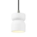 Justice Design Group Radiance 3 Inch Mini Pendant - CER-6500-HMBR-CROM-BKCD