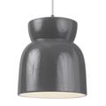 Justice Design Group Radiance 7 Inch Mini Pendant - CER-6515-ANTC-CROM-WTCD-LED1-700