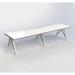 Scale 1:1 EYHOV Rail Duo 2 Person Side by Side Desk Wood/Metal in Gray/White | 31 H x 120 W x 36 D in | Wayfair SC-EYDW-2S20-GWSY