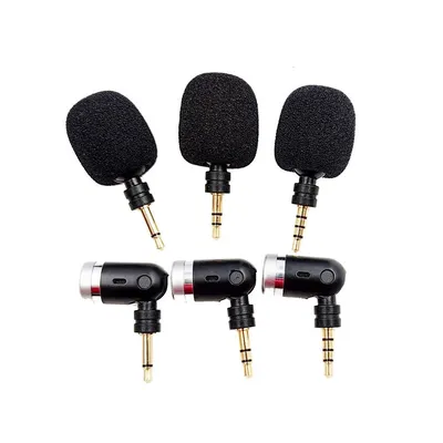 Mini Microphone Pliable Flexible Droit Jack 3.5mm Mx Mono/Stéréo/4 Pôles pour Téléphone