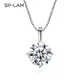 SP-LAM 1Ct Moissanite Pierre Pendentif Pendentifs Colliers D'été Chim925 En Argent Sterling 2022