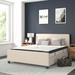 Tufted Platform Bed with 10 Inch Pocket Spring Mattress