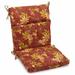 Red Barrel Studio® Passion Ruby Indoor/Outdoor Adirondack Chair Cushion Polyester in Brown/Red | 3 H x 18 W in | Wayfair