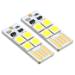 2Pcs 0.5W Mini USB LED Light 6000-6500K Slim Touch Lamp Module Clear White - Clear White