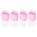 4pcs Remote Control Holders Wall Mount Hole-Free Storage Box with Adhesive, Pink