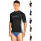 Cressi Rash Guard Man - Schützendes Kurzarmshirt für Herren, Ideal für Wassersport, aus Speziellem Elastischem Stoff, UV/UPF 50+ Sonnenschutz