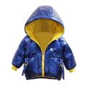 TAIAOJING Coat For Toddler Baby Boys Girls Kids Winter Jacket Hooded Flower Prints Outwear Beautiful Windproof Warm Thick Jacket Hoodies Coat