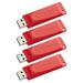 Verbatim 16GB Store n Go USB Flash Drive - 4-pack - Red 16 GB - USB - Red - Lifetime Warranty