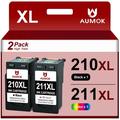 210XL 211XL Ink Cartridges for Canon Ink 210 and 211 Combo Pack for Canon PIXMA MP495 MP490 MP480 MP280 MP250 MP240 MX410 MX340(2-Pack)