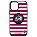 OtterBox Black Colorado Avalanche Otter+Pop PopSocket Symmetry Stripe Design iPhone Case