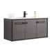 Latitude Run® 48" W x 18.31" D x 23.25" H Single Bathroom Vanity Ceramic in Black | 23.25 H x 48 W x 18.31 D in | Wayfair