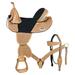 22HS HILASON Western Horse Saddle Treeless American Leather Trail Barrel Tack | Horse Saddle | Western Saddle | Treeless Saddle | Saddle for Horses | Horse Leather Saddle