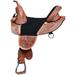 76HS HILASON Western Horse Treeless Trail Barrel American Leather Saddle | Horse Saddle | Western Saddle | Treeless Saddle | Saddle for Horses | Horse Leather Saddle