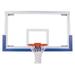 FT235 Tempered Glass 42 X 72 in. Unbreakable Short Glass Backboard Royal Blue