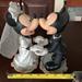 Disney Accents | Disney Mickey Minnie Mouse Bride Groom Bobble Head Magnetic Wedding Topper | Color: Black/White | Size: Os