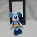 Disney Toys | Bnwt Disney's Rainbow Collection Mickey Mouse Plush 10" | Color: Blue | Size: 10"
