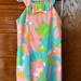 Lilly Pulitzer Dresses | Lilly Pulitzer Inara Floral-Print Shift Dress Girls Size 7 | Color: Blue/Pink | Size: 7g