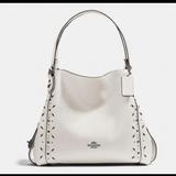 Coach Bags | Coach Eddie Shoulder Bag W/ Wallet | Color: Cream | Size: 12 1/2" (L) X 10 1/4" (H) X 4 1/4" (W)